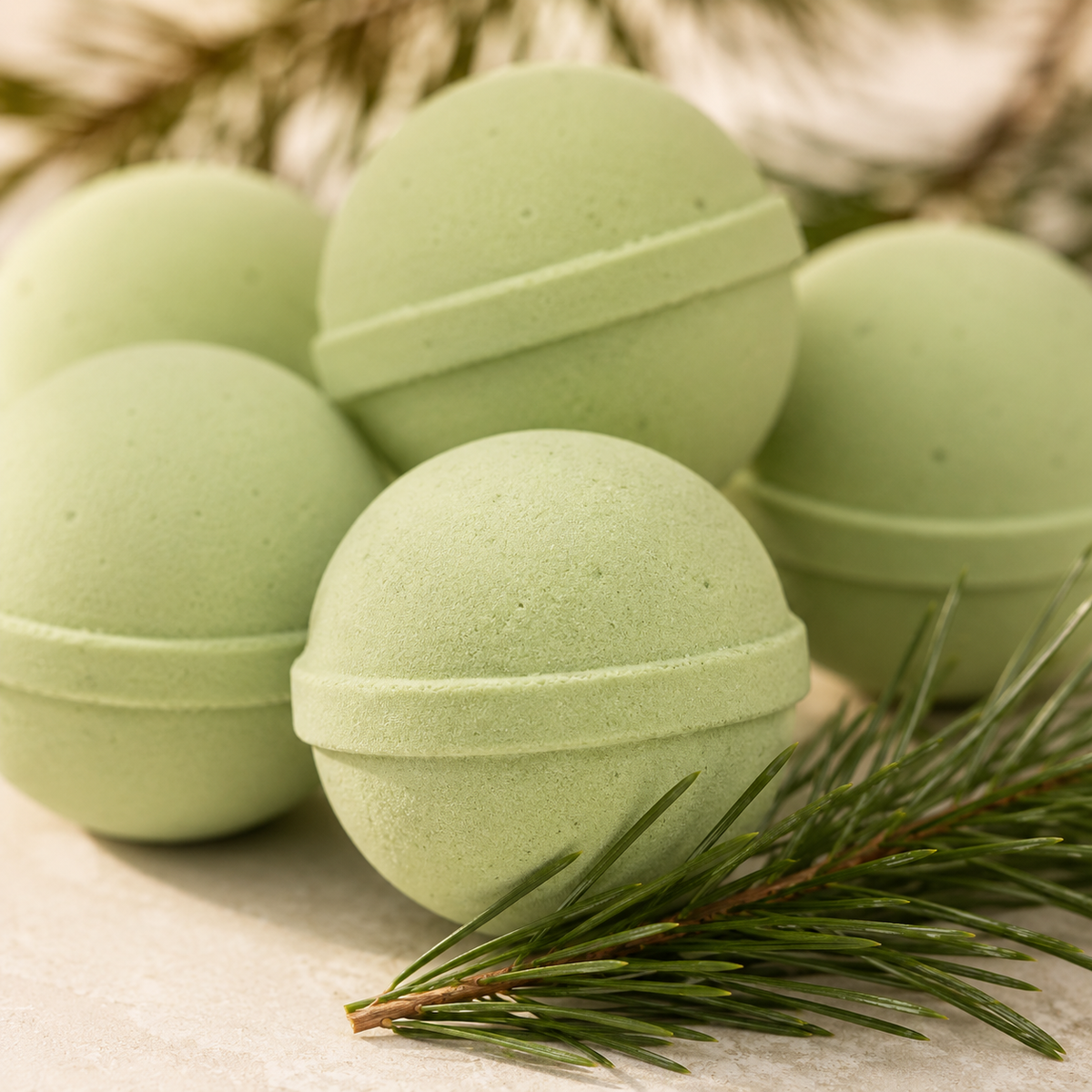 Mini Bath Bombs Gift Bag | Christmas Pine & Cedarwood