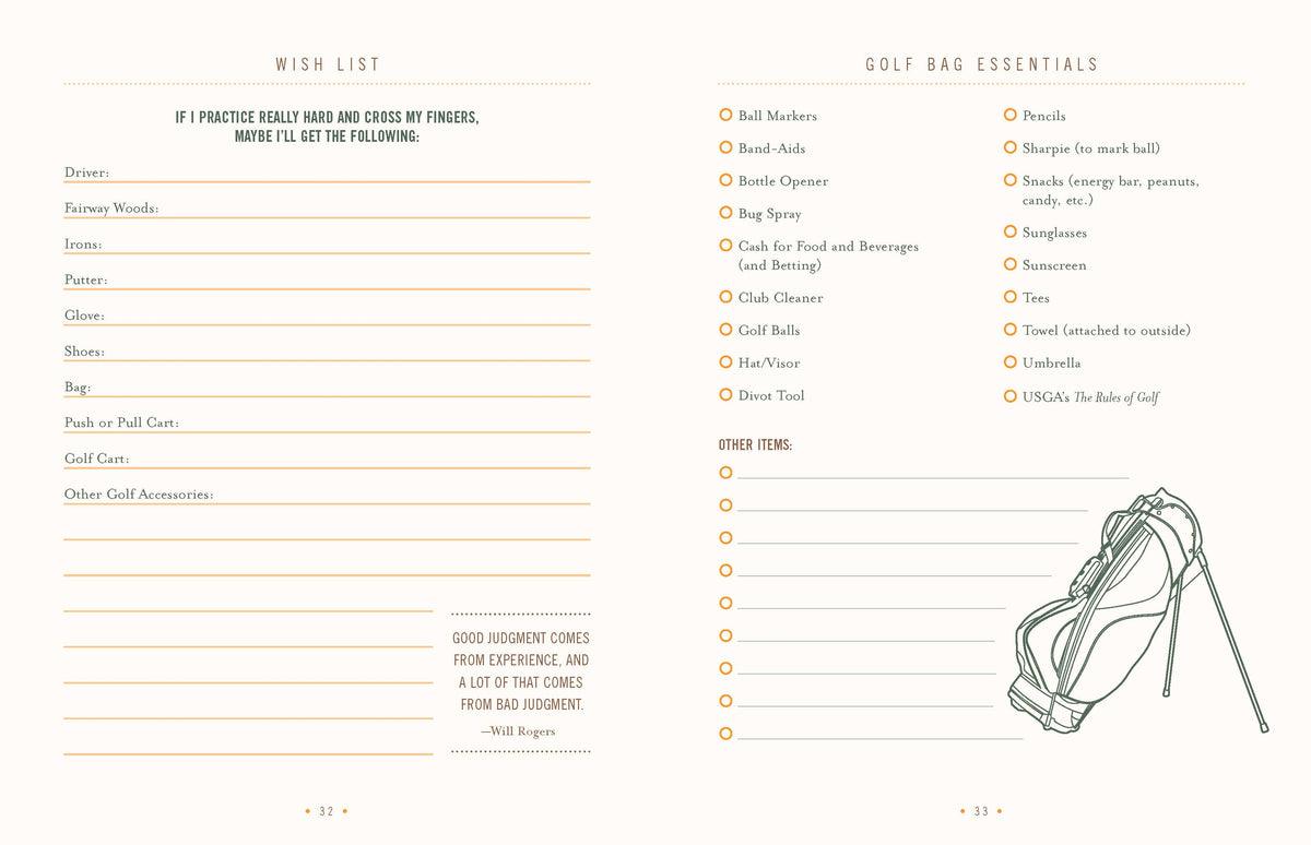 Ultimate Golf Journal