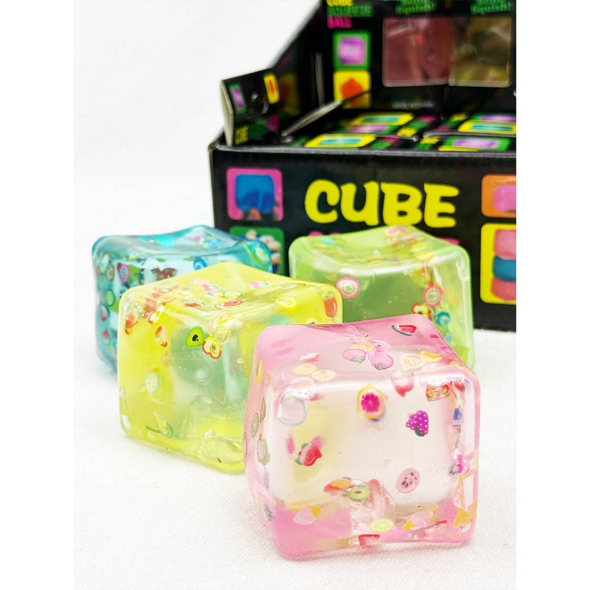 Fruit Ice Cube Squishy Toy