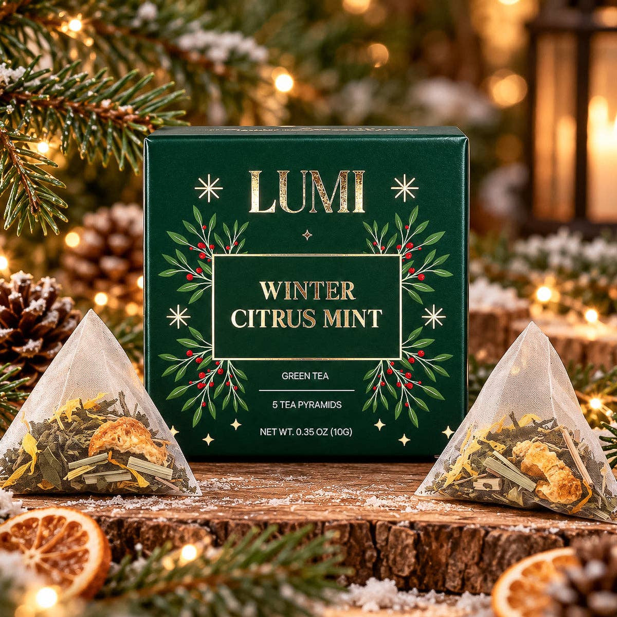 Winter Citrus Mint Green Tea