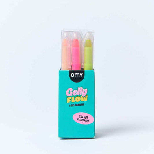 9 Gelly Flow Gel Crayons - vibeboxshop