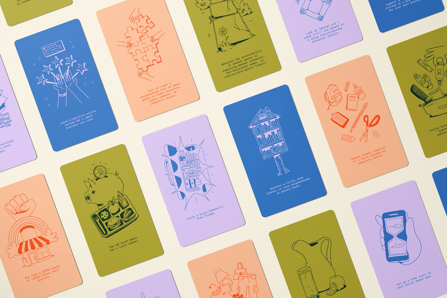 A Little Lift: Actions for Care & Community | Ritual Deck - vibeboxshop