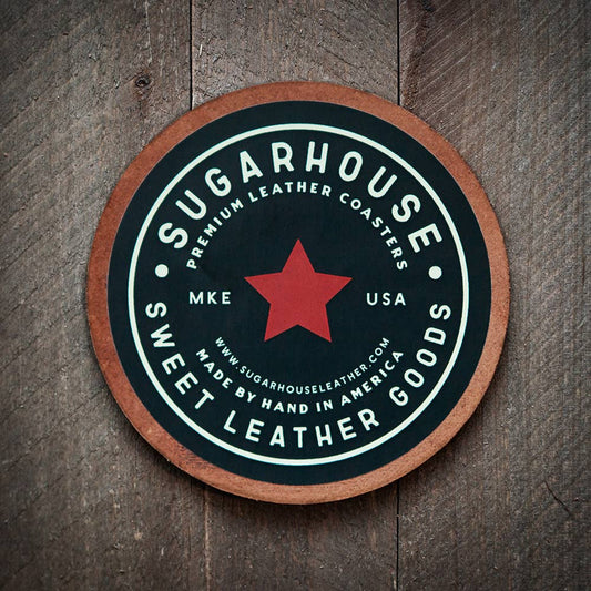Arizona State Silhouette Leather Coaster - vibeboxshop