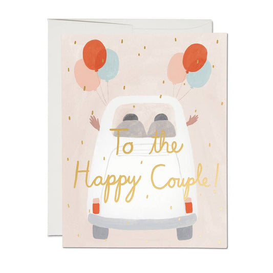 Away They Go Wedding Card - vibeboxshop