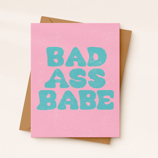 Badass Babe Card - vibeboxshop
