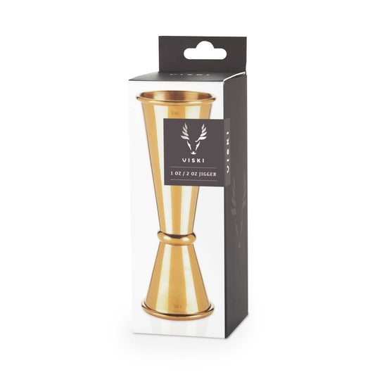 Belmont™ Large Gold - Plated Japanese Style Makoto Jigger - vibeboxshop