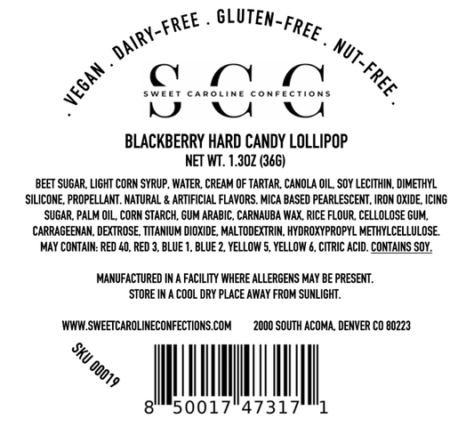 Blackberry Confetti Sprinkles Lollipop - vibeboxshop