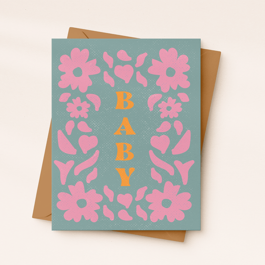 Boho Baby Greeting Card - vibeboxshop