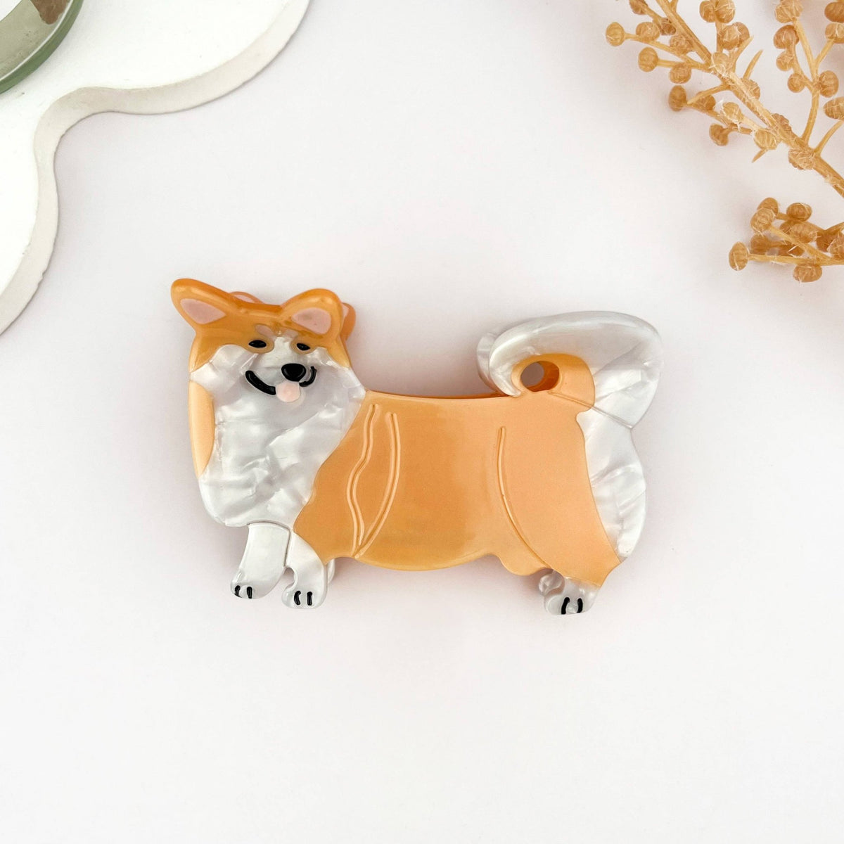 Corgi Hair Clip - vibeboxshop