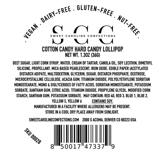 Cotton Candy Cloud Lollipop - vibeboxshop