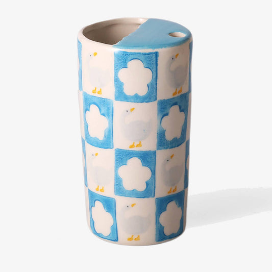 Duck Ceramic Travel Coffee Tumbler - vibeboxshop