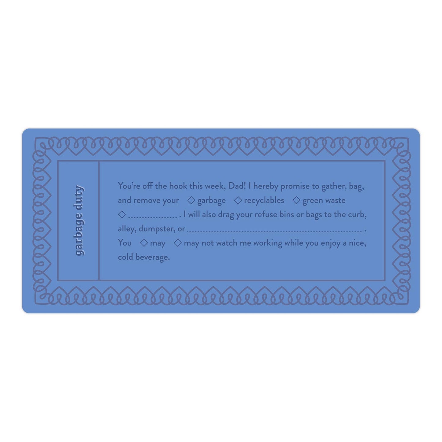Fill in the Love® Dad Vouchers - vibeboxshop