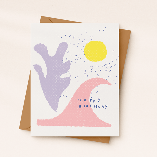 Happy Birthday Beach Card - vibeboxshop