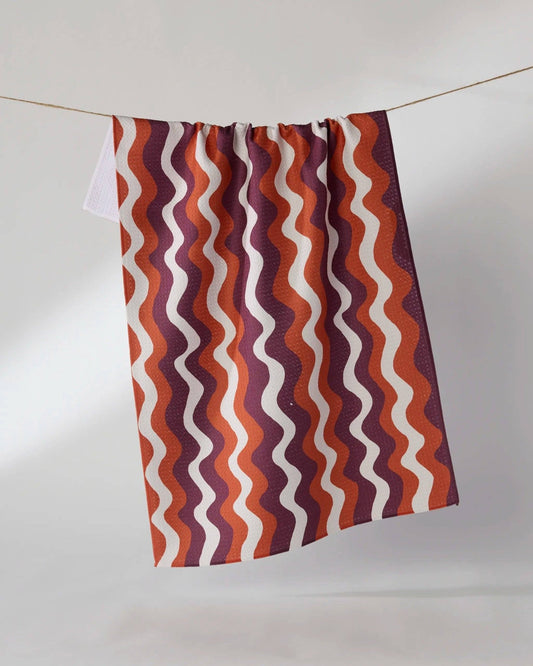 Harvest Groove Tea Towel - vibeboxshop