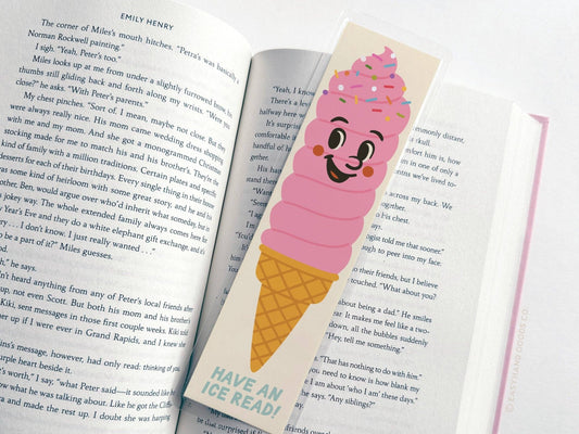 Have An Ice Read Ice Cream Bookmark - vibeboxshop