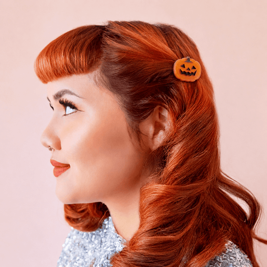 Hey Pumpkin! Mini Pumpkin Hair Clip - vibeboxshop