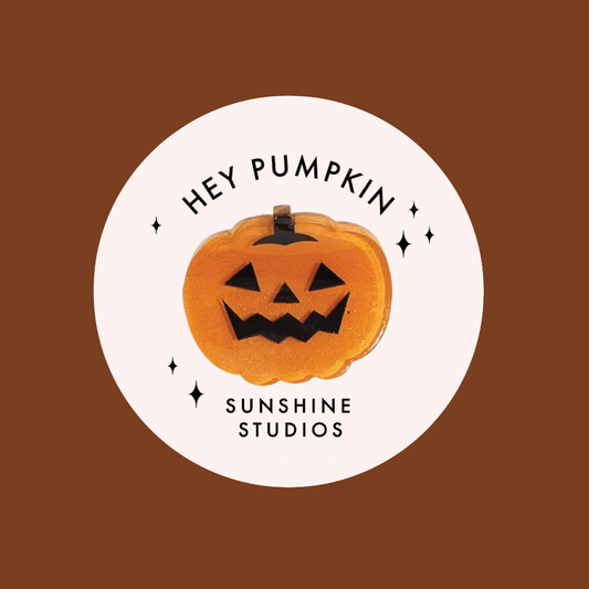 Hey Pumpkin! Mini Pumpkin Hair Clip - vibeboxshop