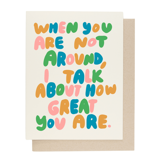 I Talk About You Card - vibeboxshop