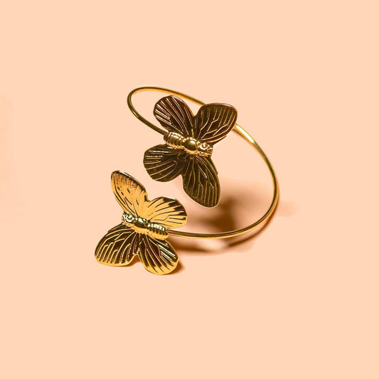 I'll Fly Away Cuff - 18K Gold Plated - vibeboxshop