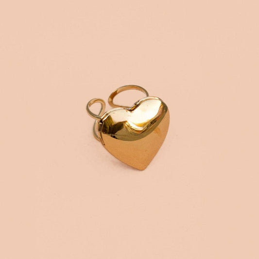 Locket Up Ring - 18k Gold Plated - vibeboxshop