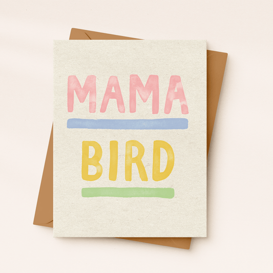 Mama Bird Greeting Crad - vibeboxshop
