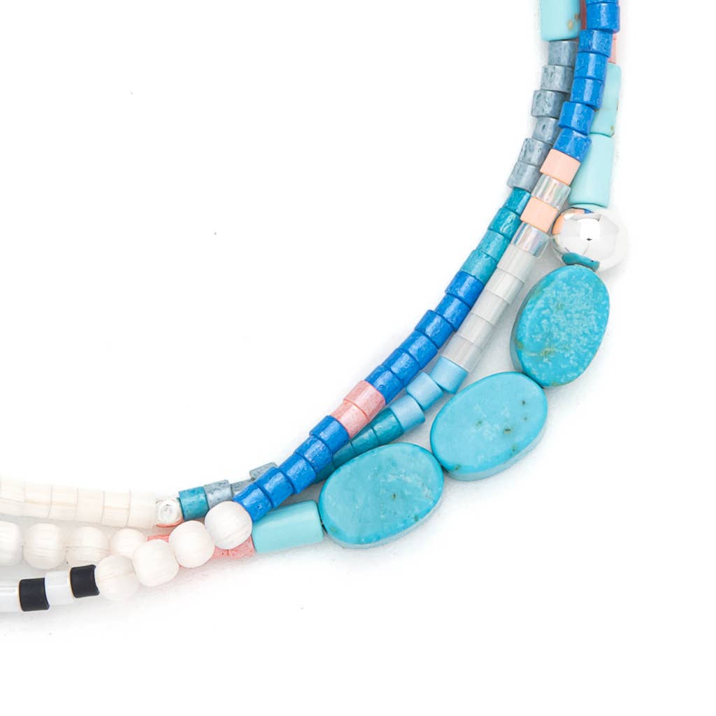 Mixed Media Bracelet | Sky - vibeboxshop