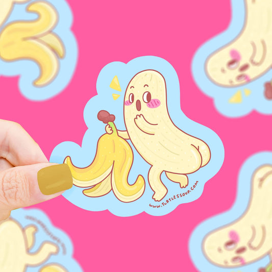 Naked Banana Butt Sticker - vibeboxshop