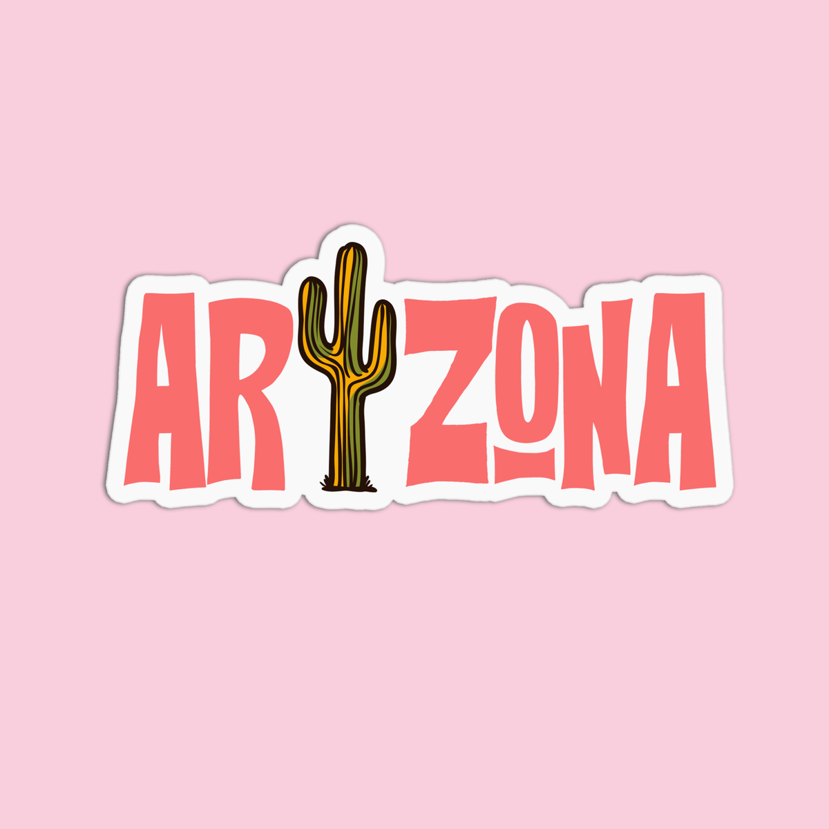 Nature Arizona 2 Vinyl Waterproof Stickers - vibeboxshop