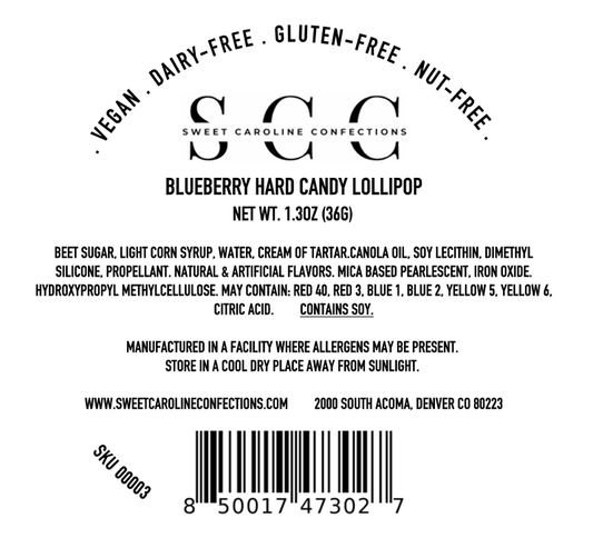Star Galaxy Blueberry Lollipops - vibeboxshop