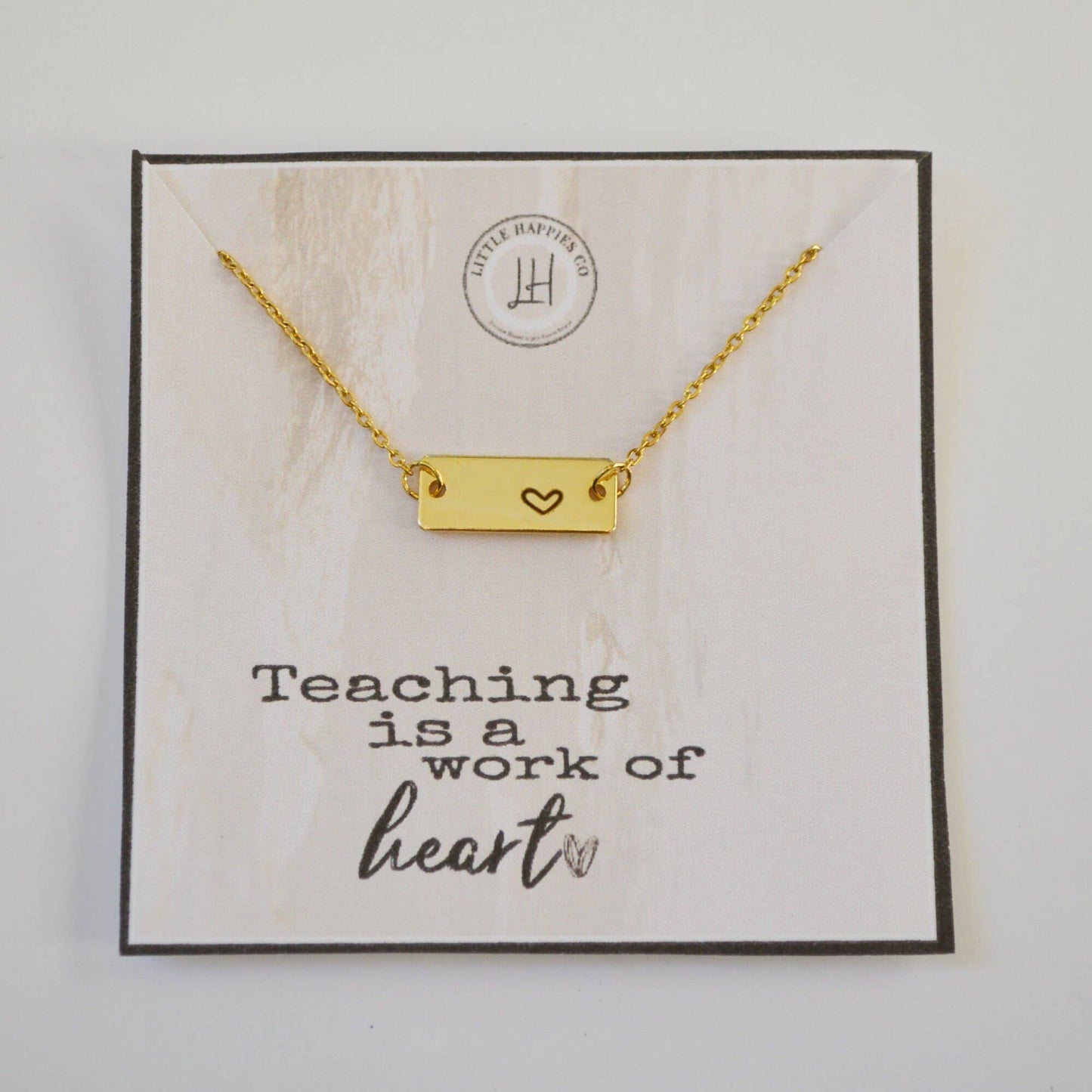 Teaching is a Work of Heart Necklace - vibeboxshop