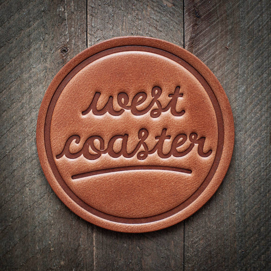 West Coaster | Leather Coaster - vibeboxshop