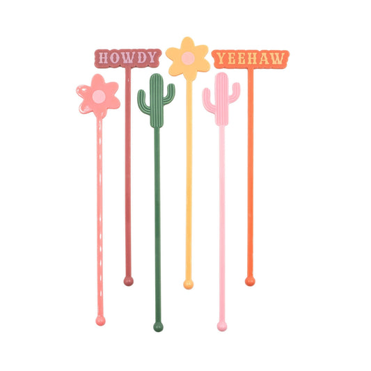 Western Drink Stirrers - 6 Pack - vibeboxshop