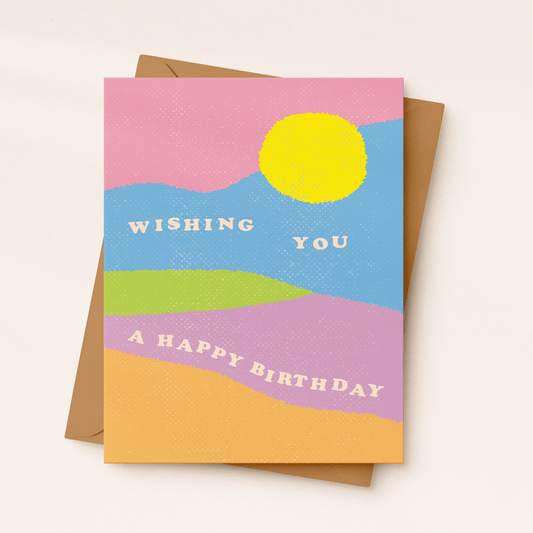 Wishing you a Happy Birthday Greeting Card - vibeboxshop