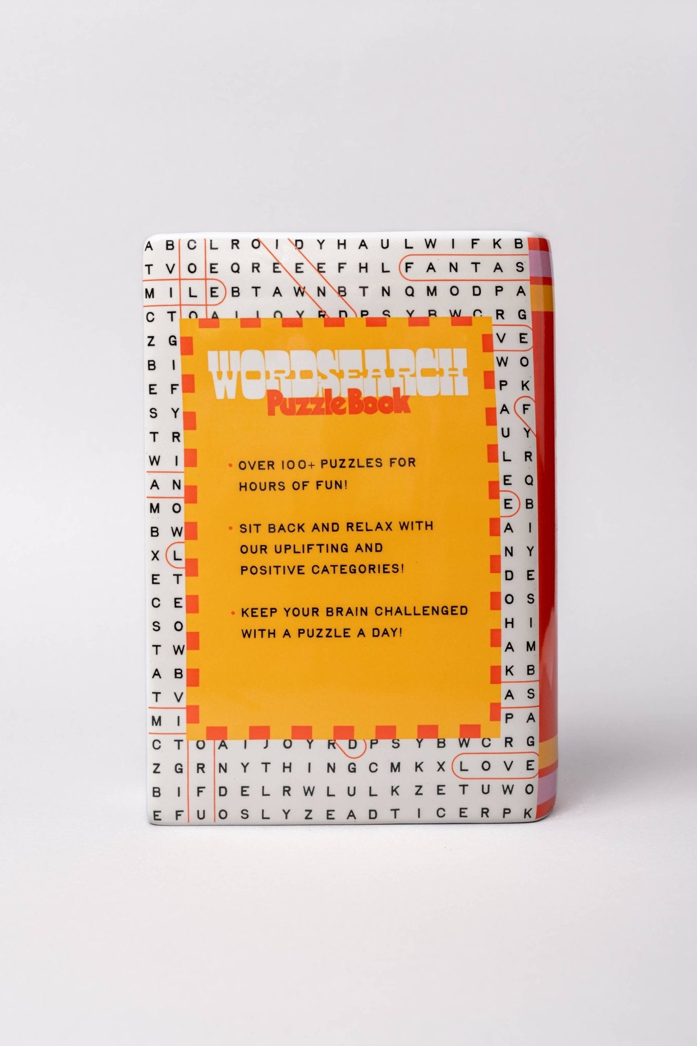 Word Search Book Vase - vibeboxshop
