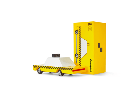 Yellow Taxi Toy Car - vibeboxshop