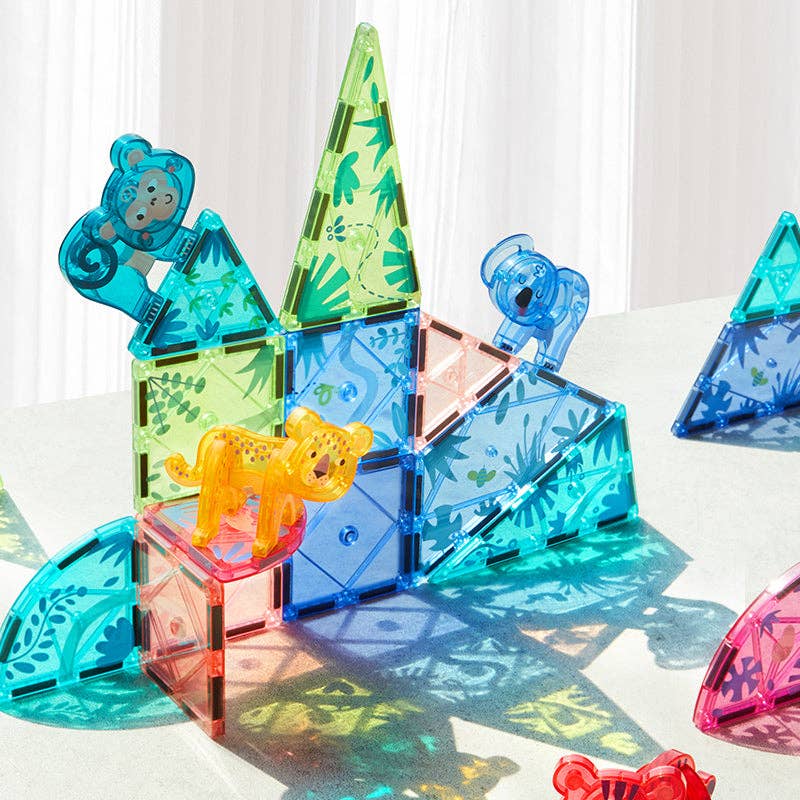 Colorful Magnetic Tiles: Wonderful Forest