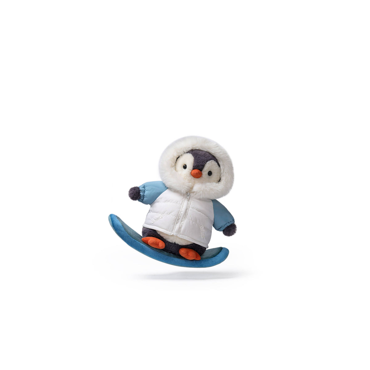 McHugs Snowboarder Penguin Weighted Plush Animal