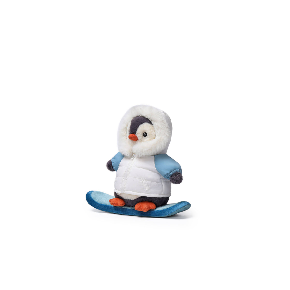 McHugs Snowboarder Penguin Weighted Plush Animal