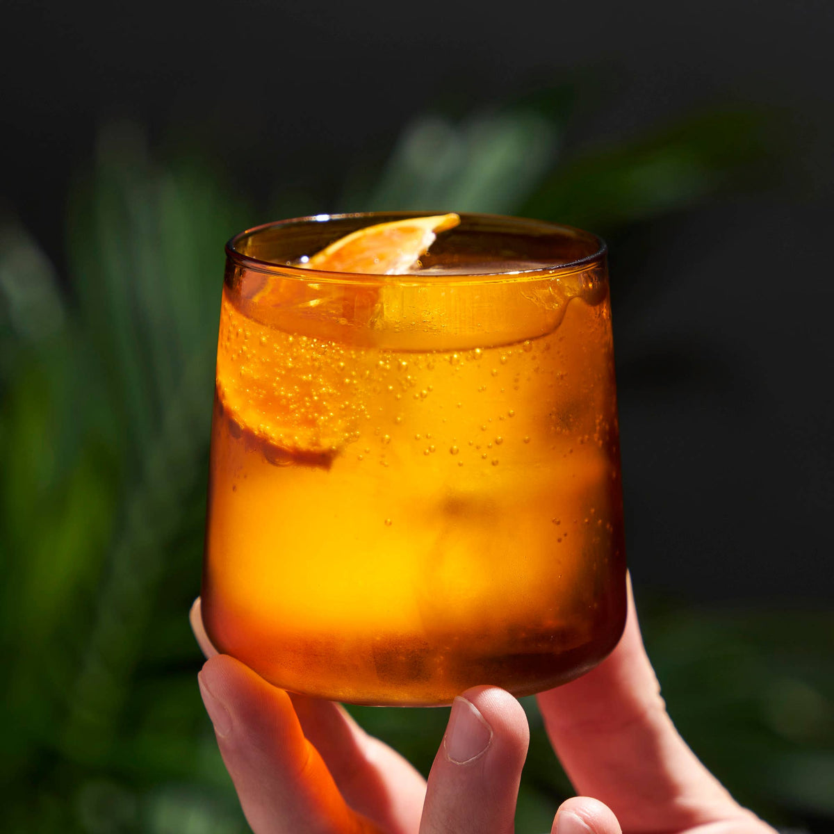 Aurora Cocktail Tumblers Amber Set of 2