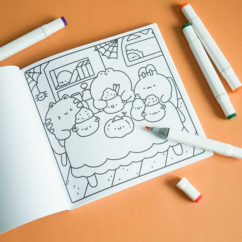 Spooky Cute & Cozy Coloring