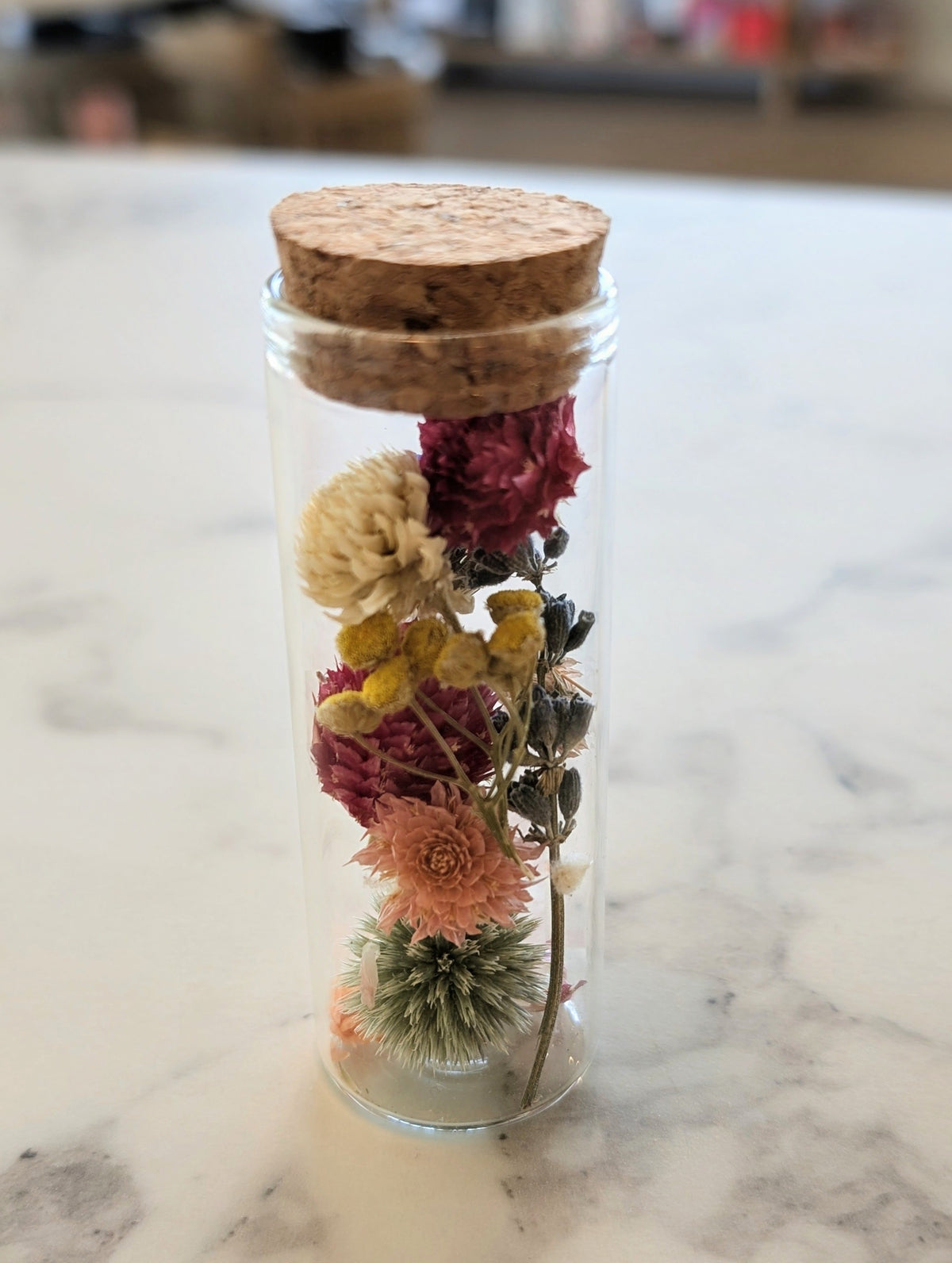 Dried Floral Crystal Vials