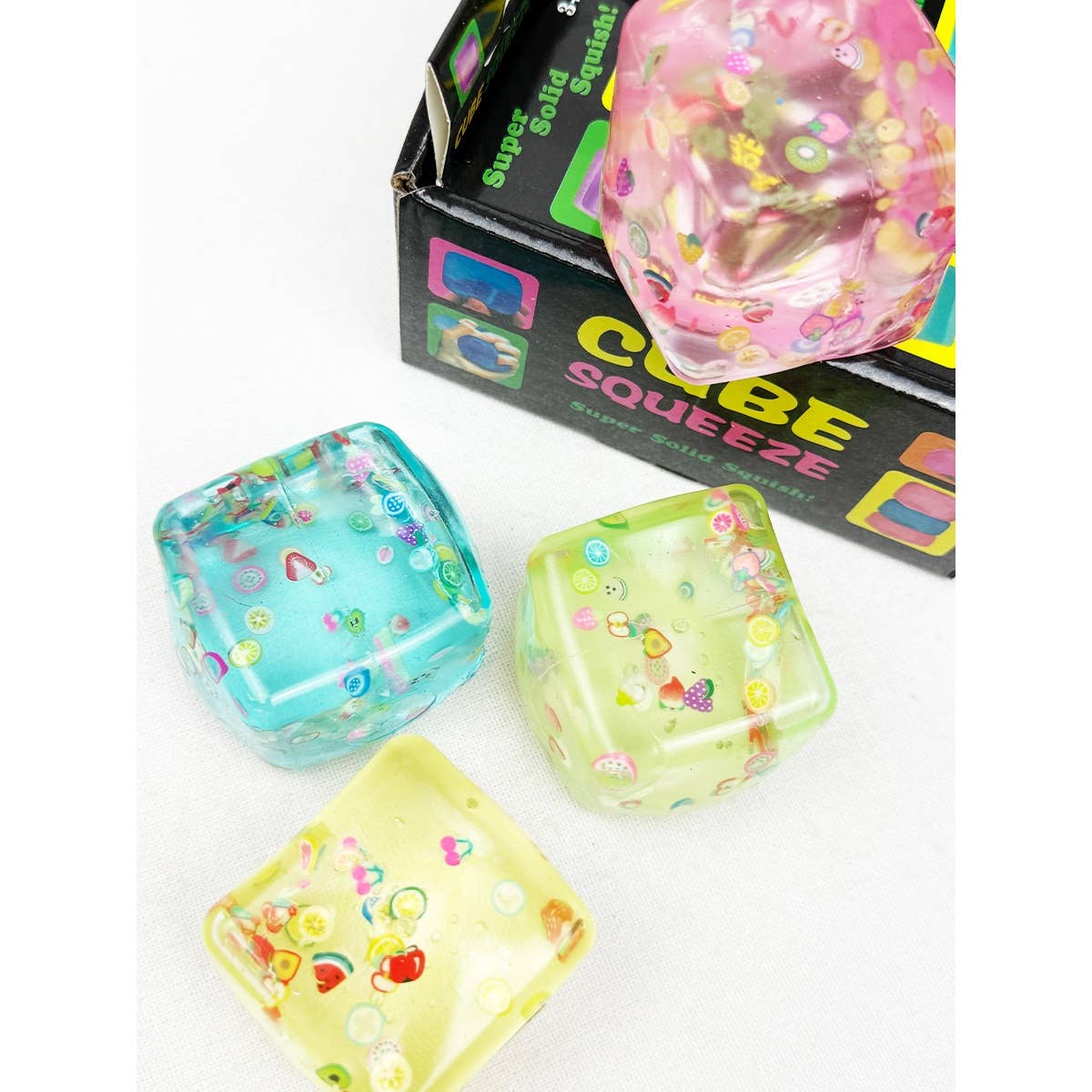 Fruit Ice Cube Squishy Toy