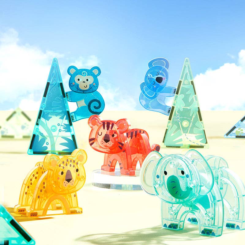 Colorful Magnetic Tiles: Wonderful Forest