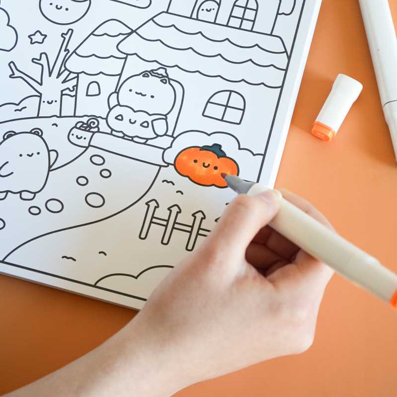 Spooky Cute & Cozy Coloring