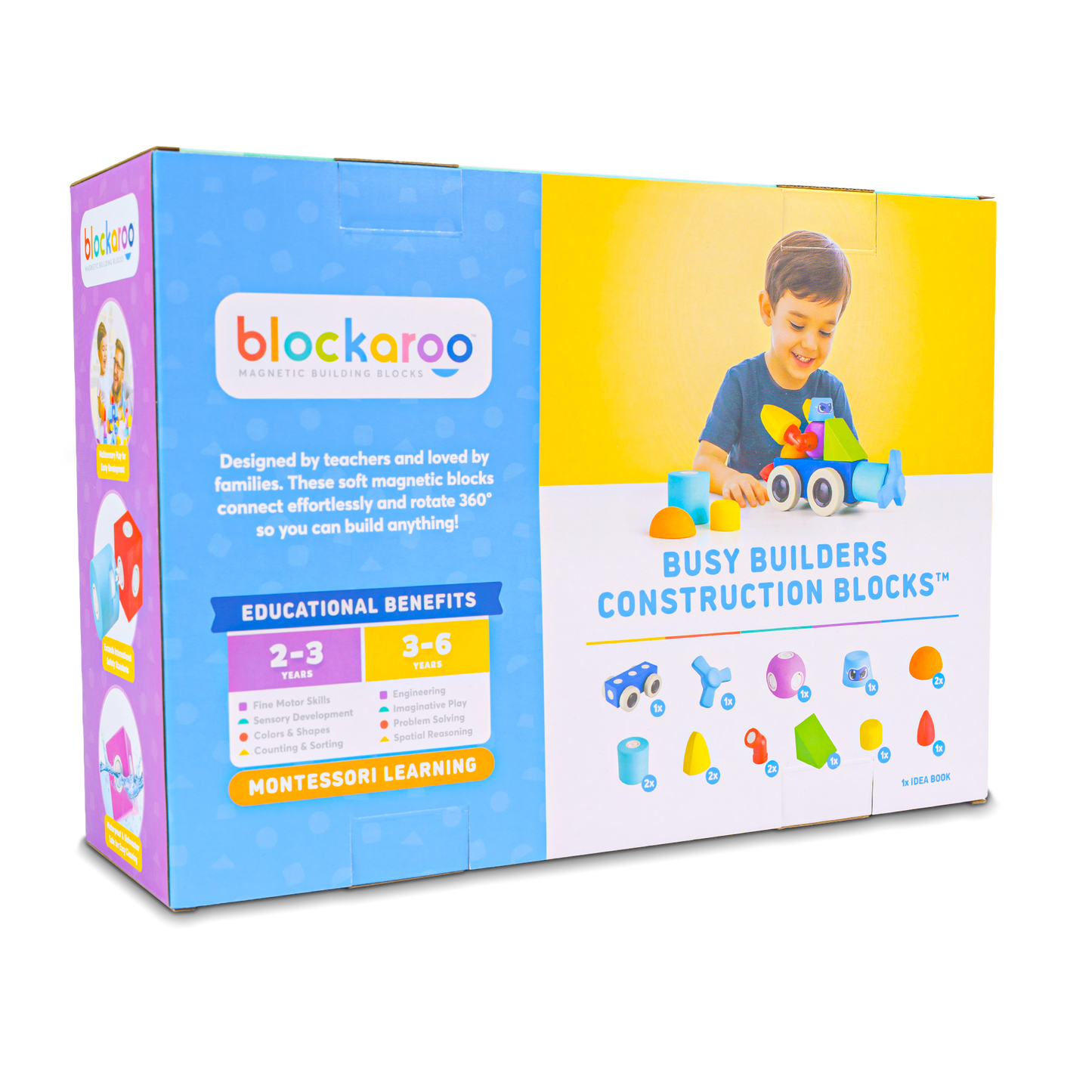 Blockaroo Rocket Car Set, Ages 2+