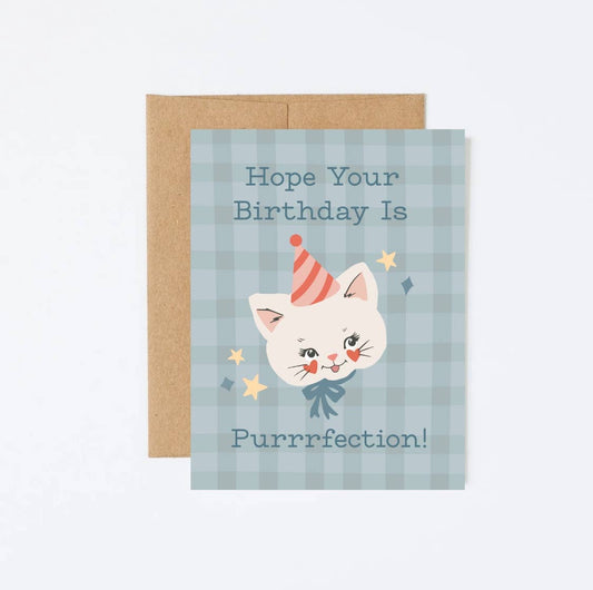 Hope Your Bday is Purrrfection Card