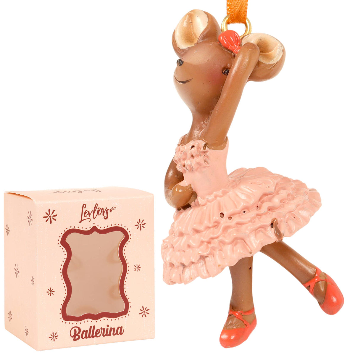 Ballerina Mouse Ornament