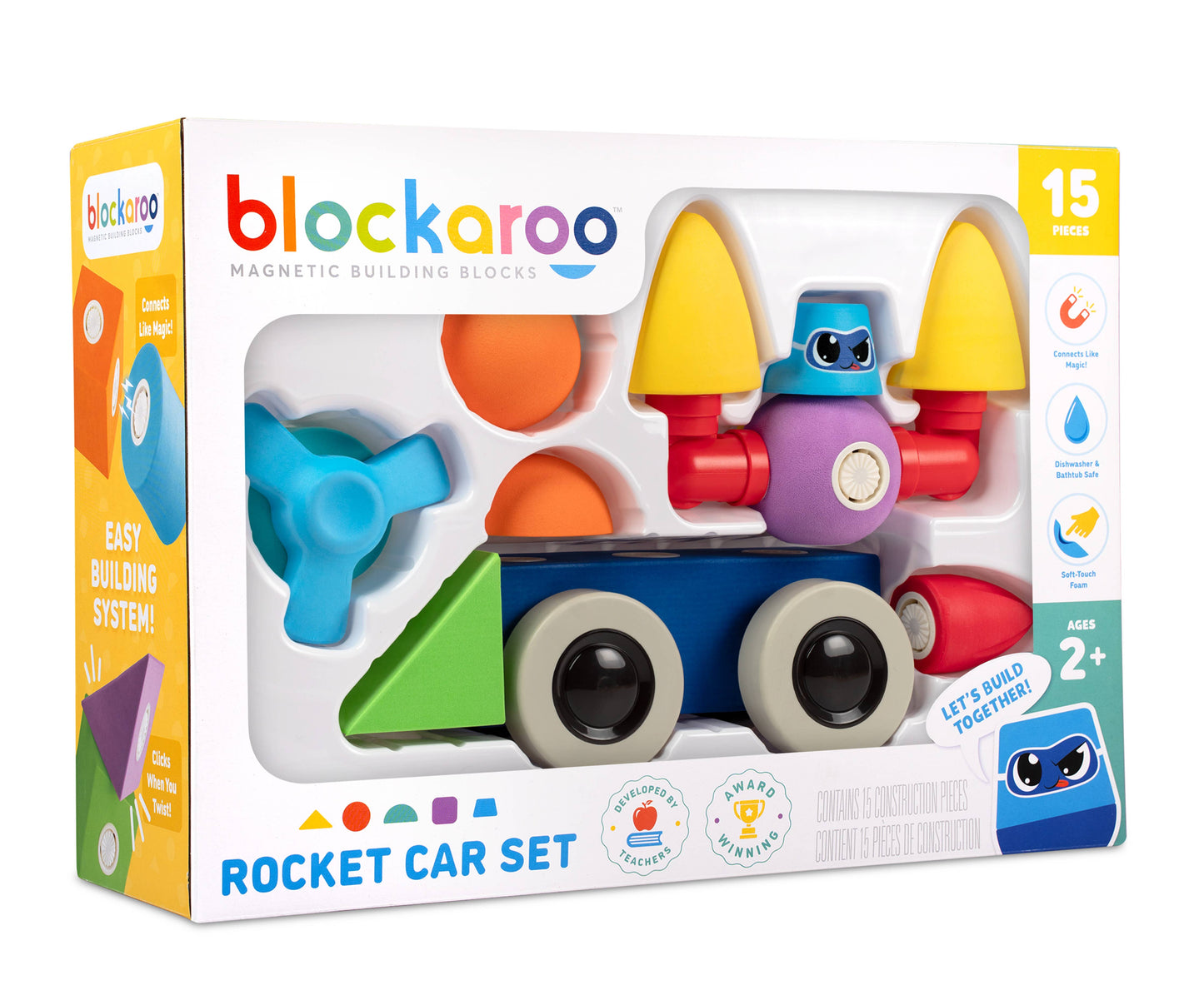 Blockaroo Rocket Car Set, Ages 2+