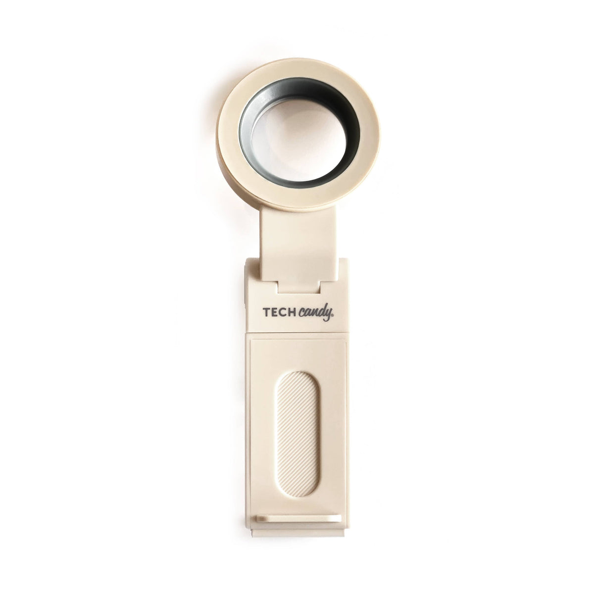 Magnetic Phone Stand with Handle  in a Cream Color by Tech Candy with Logo 
