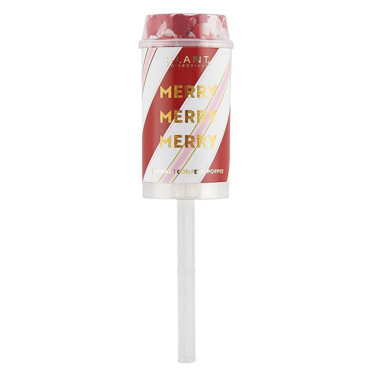 Merry, Confetti, Party Popper Slant